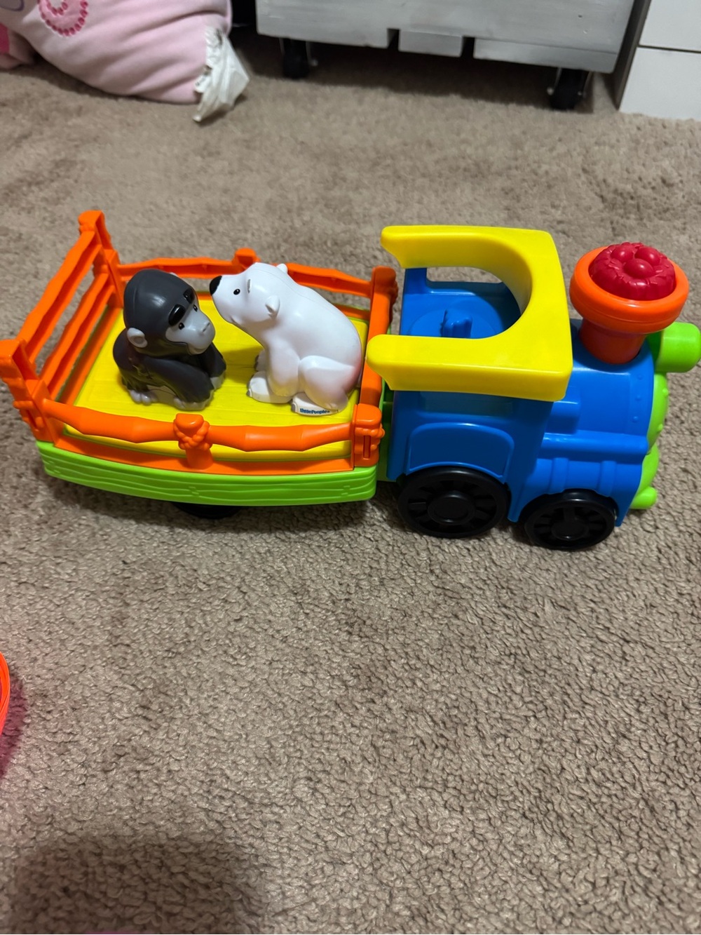 Colorful Kids Animal Train Toy with Polar Bear and Gorilla